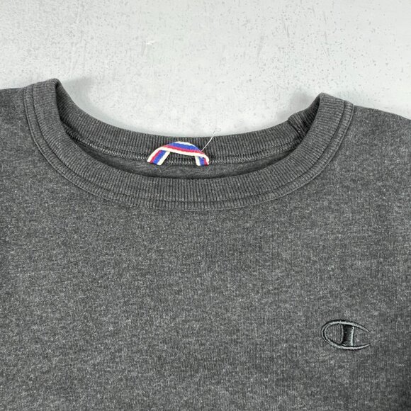 Champion Sweatshirt Adult Extra Large Dark Grey Faded Tonal Pullover Crewneck - Picture 5 of 13